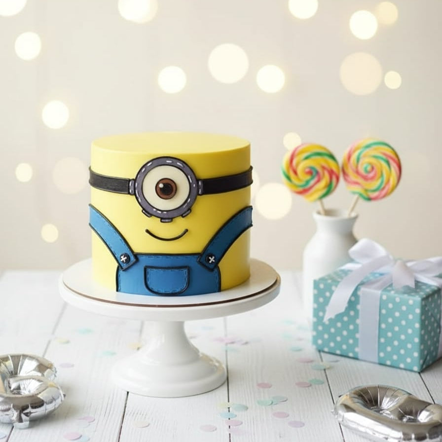 Minion Themed Birthday Cake