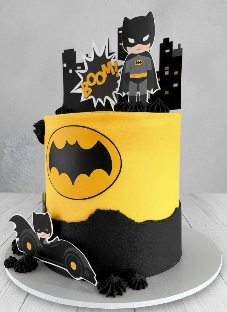 Batman Themed Birthday Cake