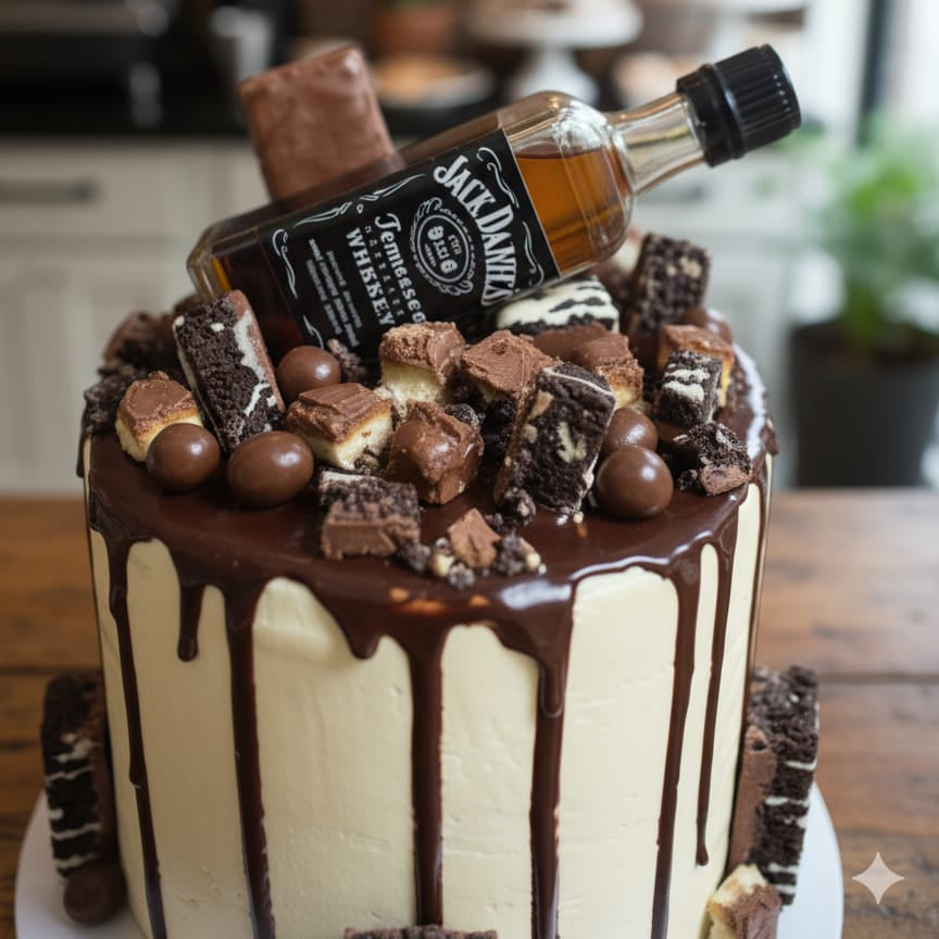 Whiskey Themed Choco Overload Cake