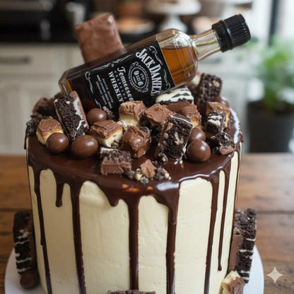 Whiskey Themed Choco Overload Cake